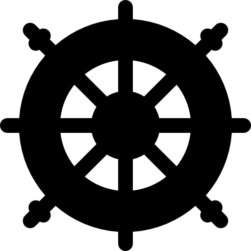 Rotating Ship Wheel